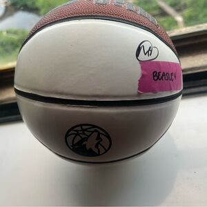 Signed Mn Timberwolves Mini Wilson Ball